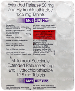 Met Xl H 50 Tablet 20